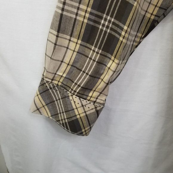 Method Button Down Shirt Mens Size XXL Tan Plaid - Picture 6 of 16